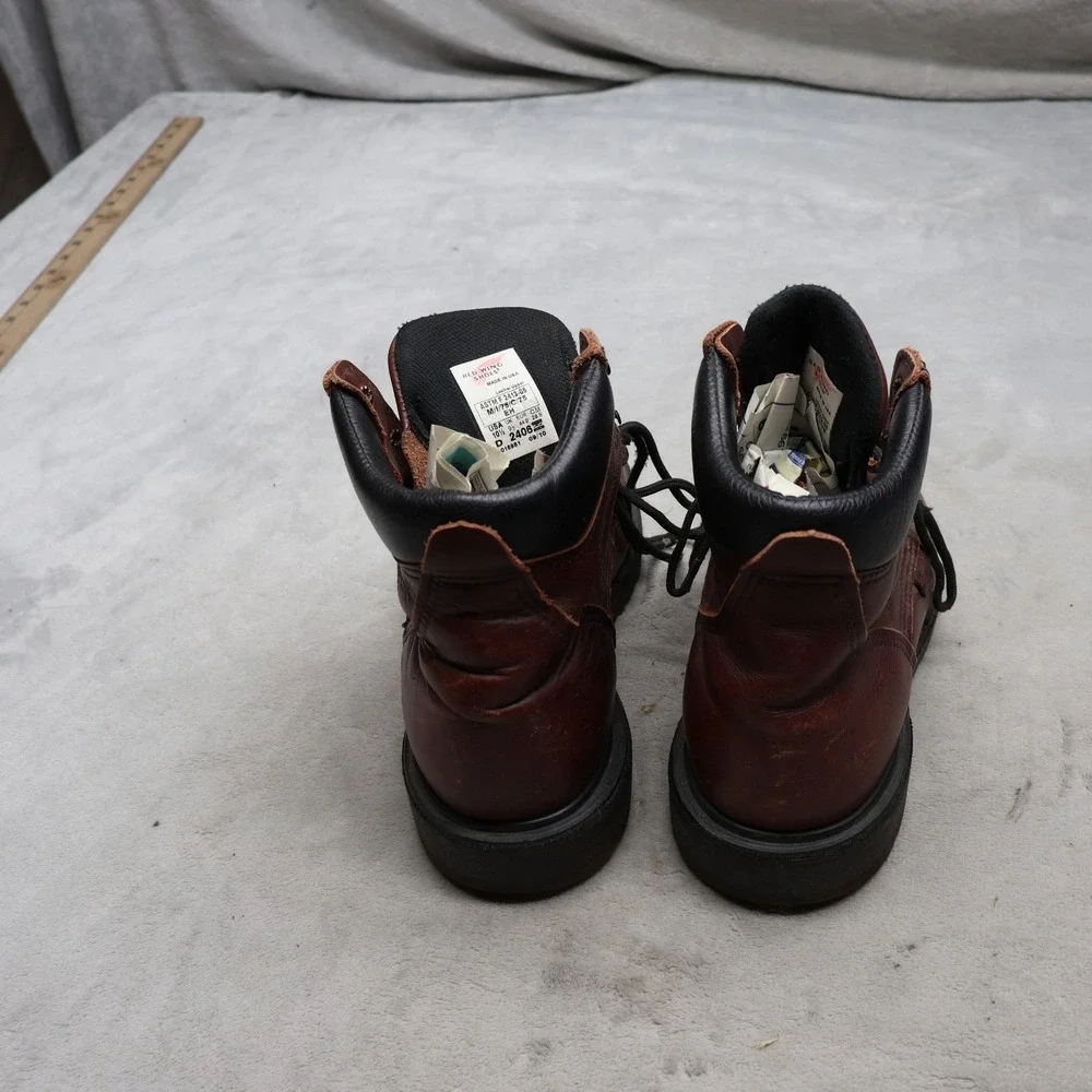 Red Wing Mens 10.5D Work Boots Red SuperSole 2.0 6